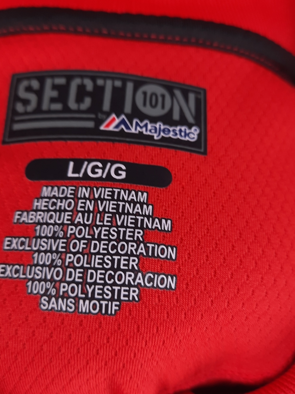 NEW Georgia Bulldogs Polo Shirt Men's L Red NCAA Football Majestic Section 101 - Picture 10 of 10